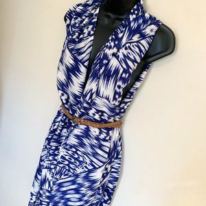 Michael Stars | Blue & White Batik Ruana Scarf